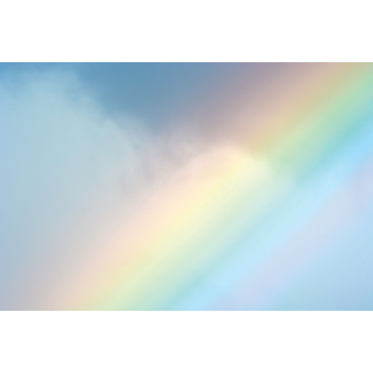 Tableau arc en ciel pastel tableau alu dibond, HEXOA