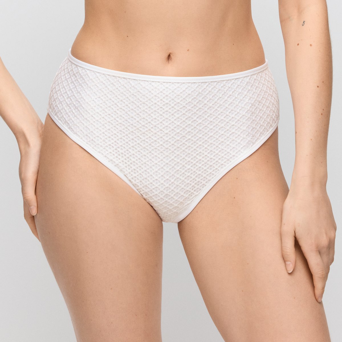 Bikini slip taille haute TALEAH blanc - elfin white, MARIE JO