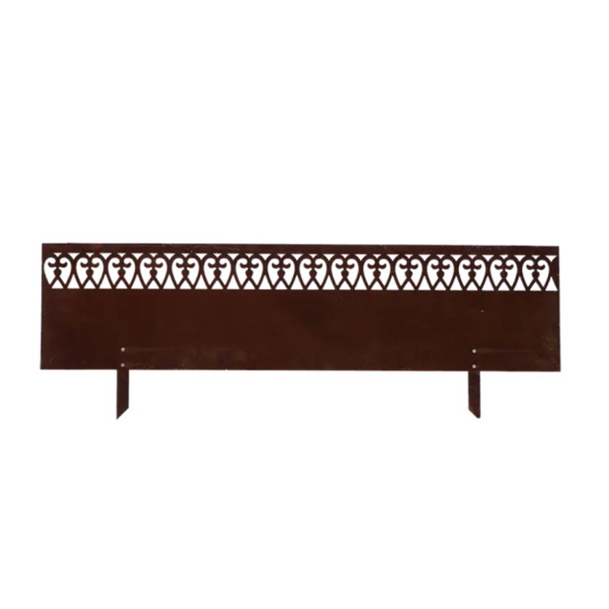 Bordure jardin acier motif Volute 105x35cm couleur unique, ESSCHERT DESIGN