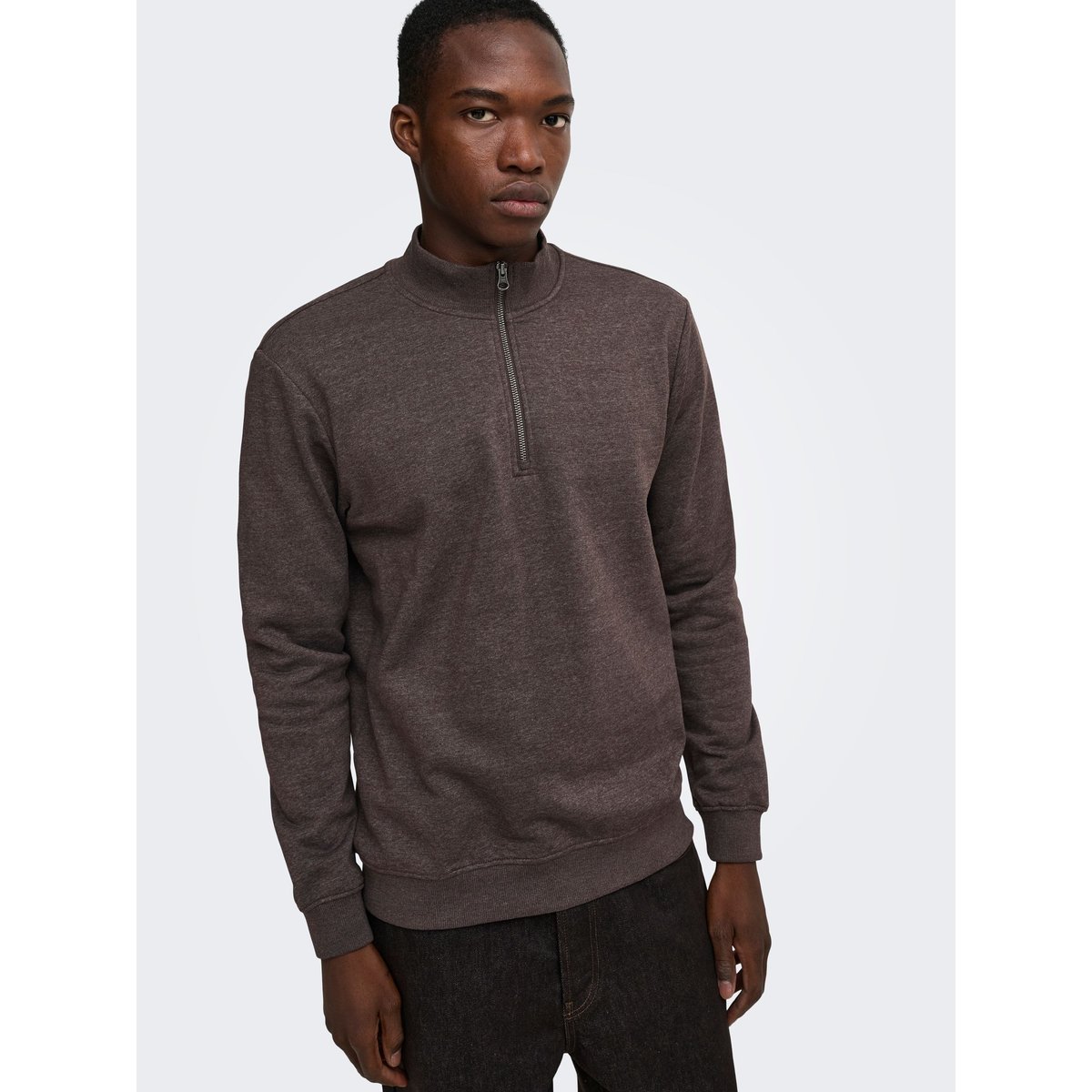 Sweat-Shirt marron - coffee bean 1, ONLY & SONS