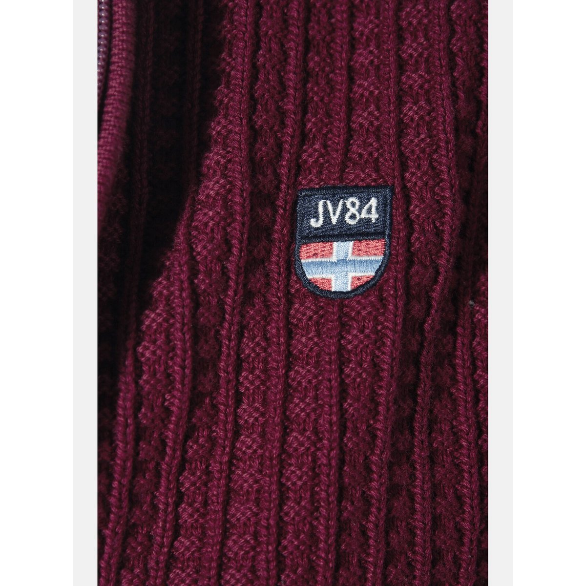 Gilet en maille ONERVA rouge foncé, JAN VANDERSTORM