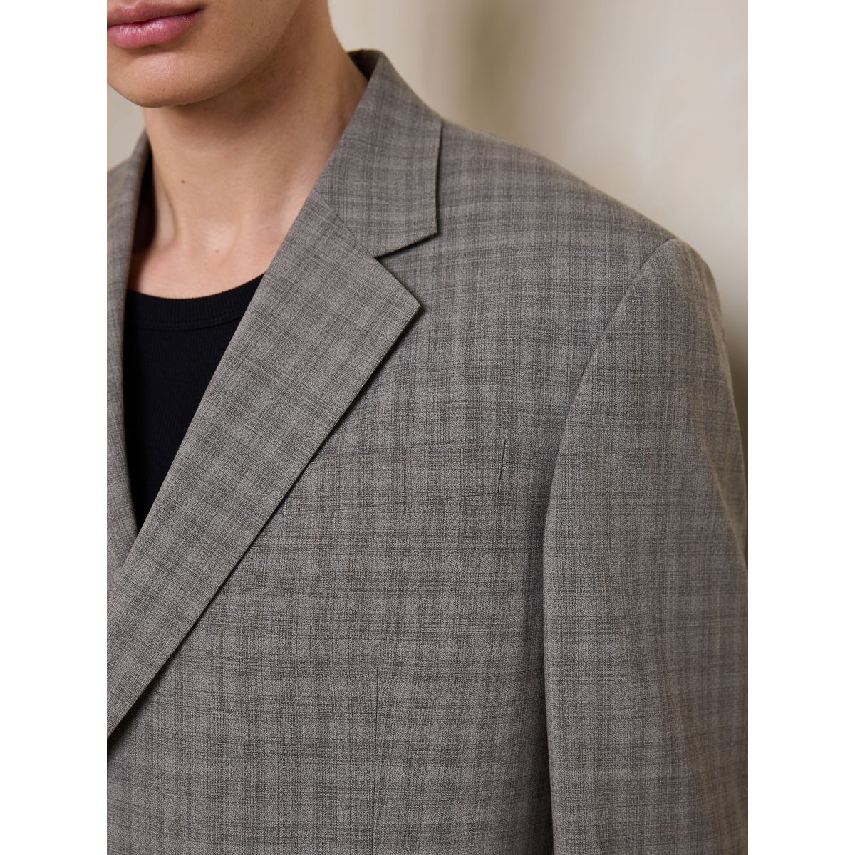 Veste de costume croisée carreaux n. premium marron, NEXT