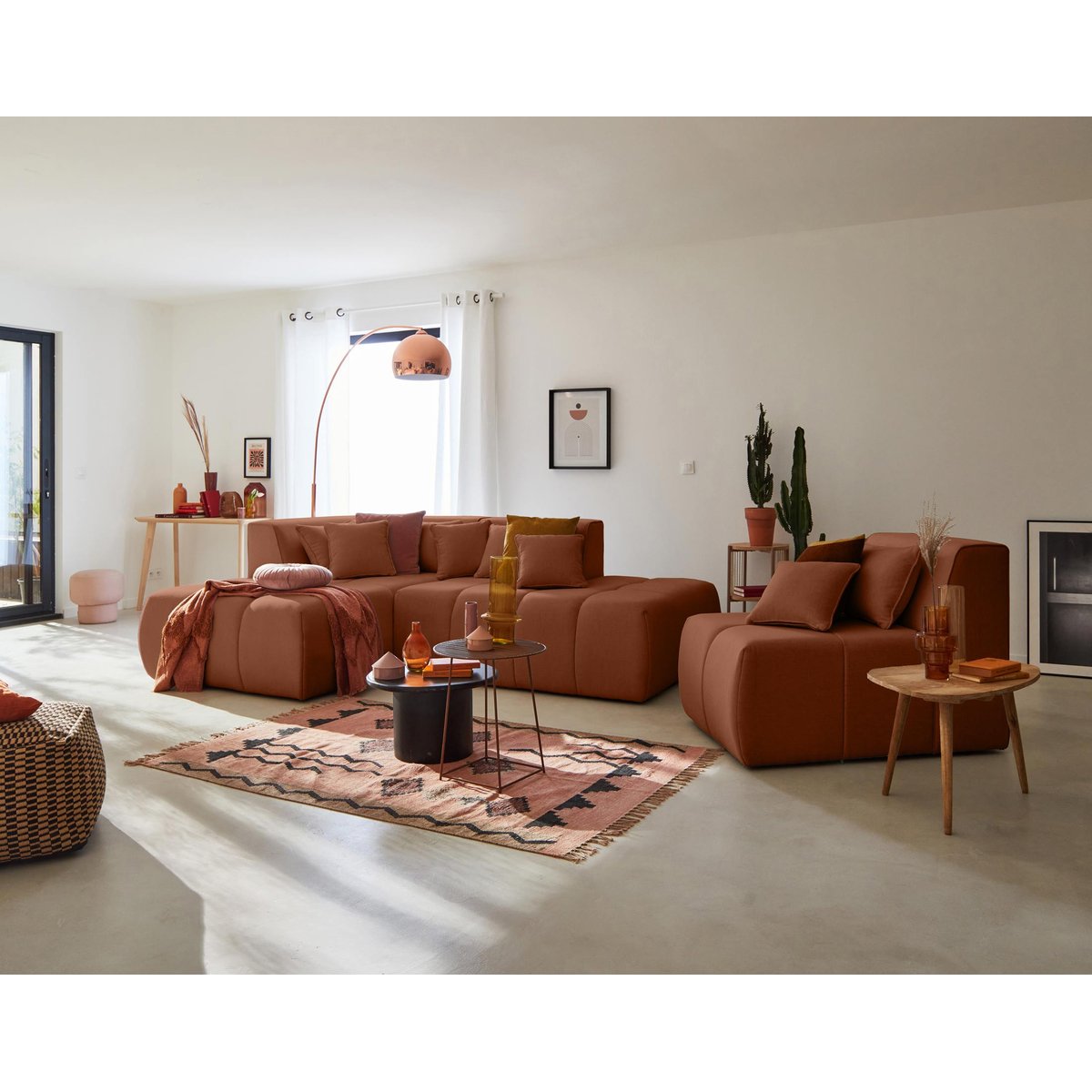 Module d'assise - CARACAS rouille, BEST MOBILIER