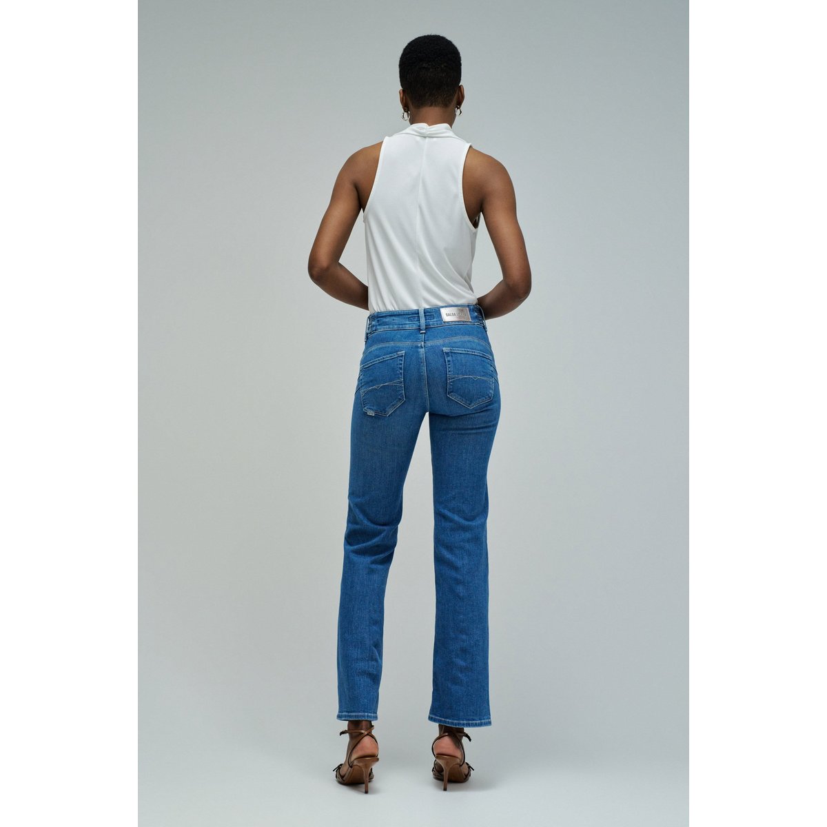 JEAN SECRET PUSH IN STRAIGHT bleu, SALSA JEANS