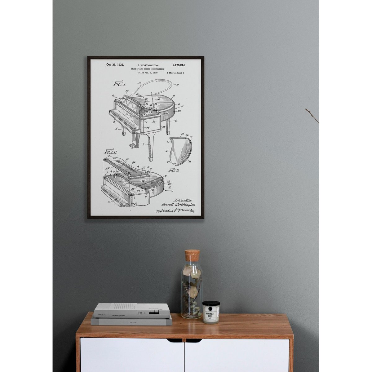 Affiche Brevet Piano blanc, L'AFFICHERIE