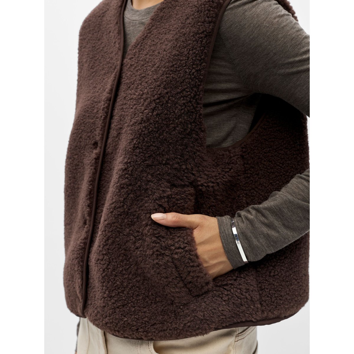 Gilet Sans Manches marron - seal brown1, OBJECT