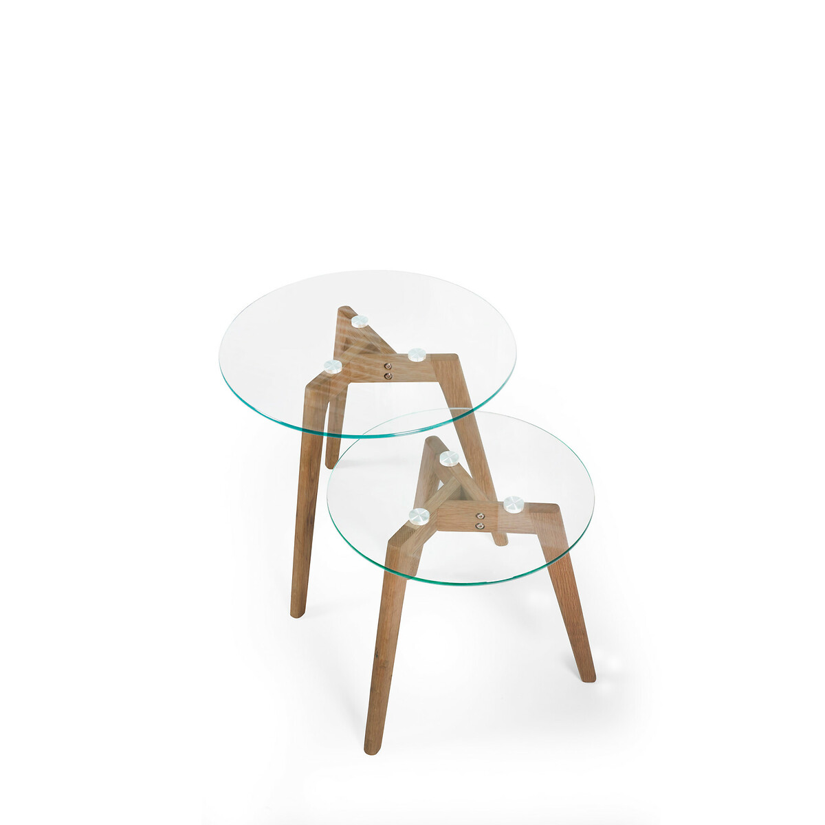 Bryce Glass Nesting Side Tables (Set of 2) glass, SO'HOME