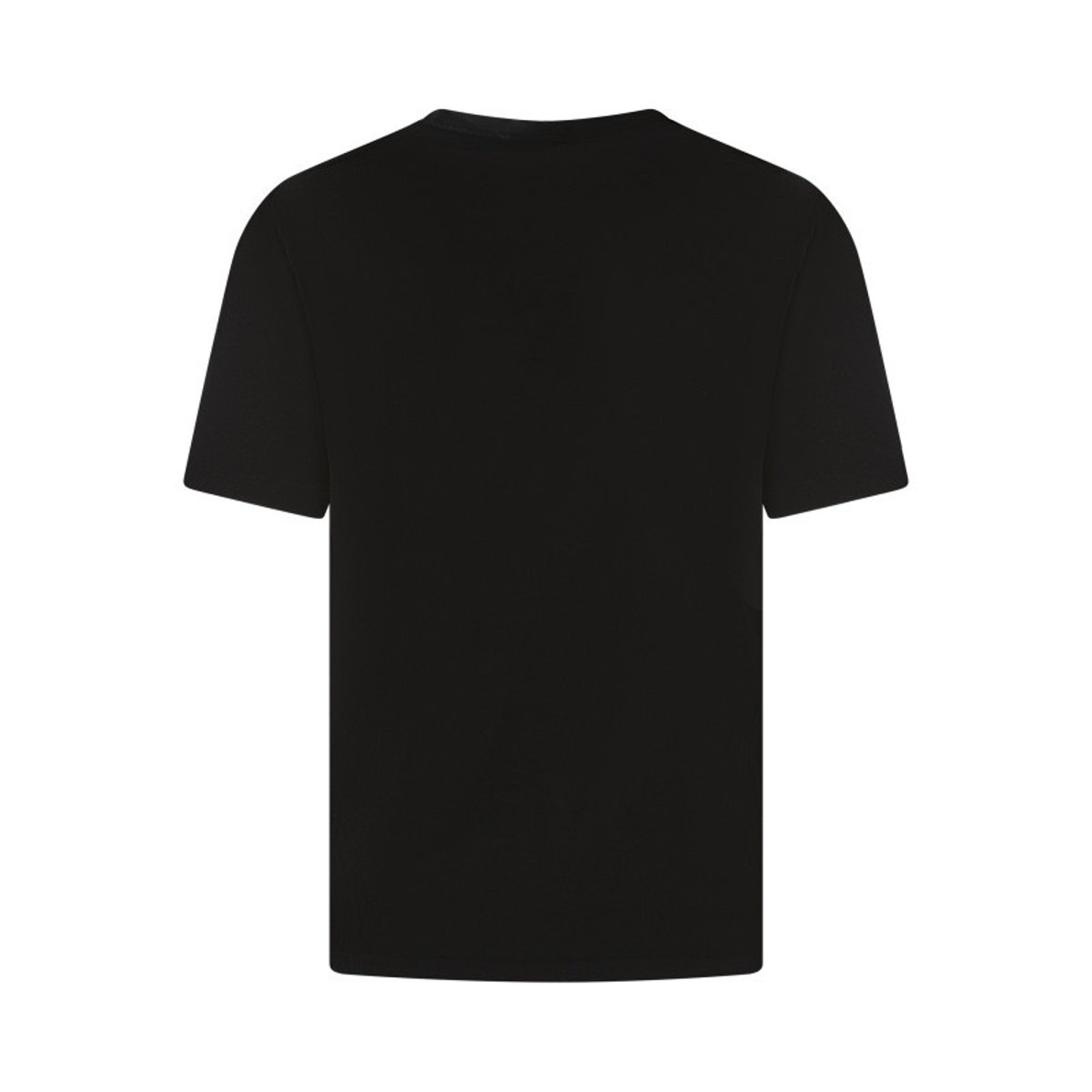 T-shirt Sherbrooke en coton noir à coupe droite pourvu d'un col rond noir, DAYTONA