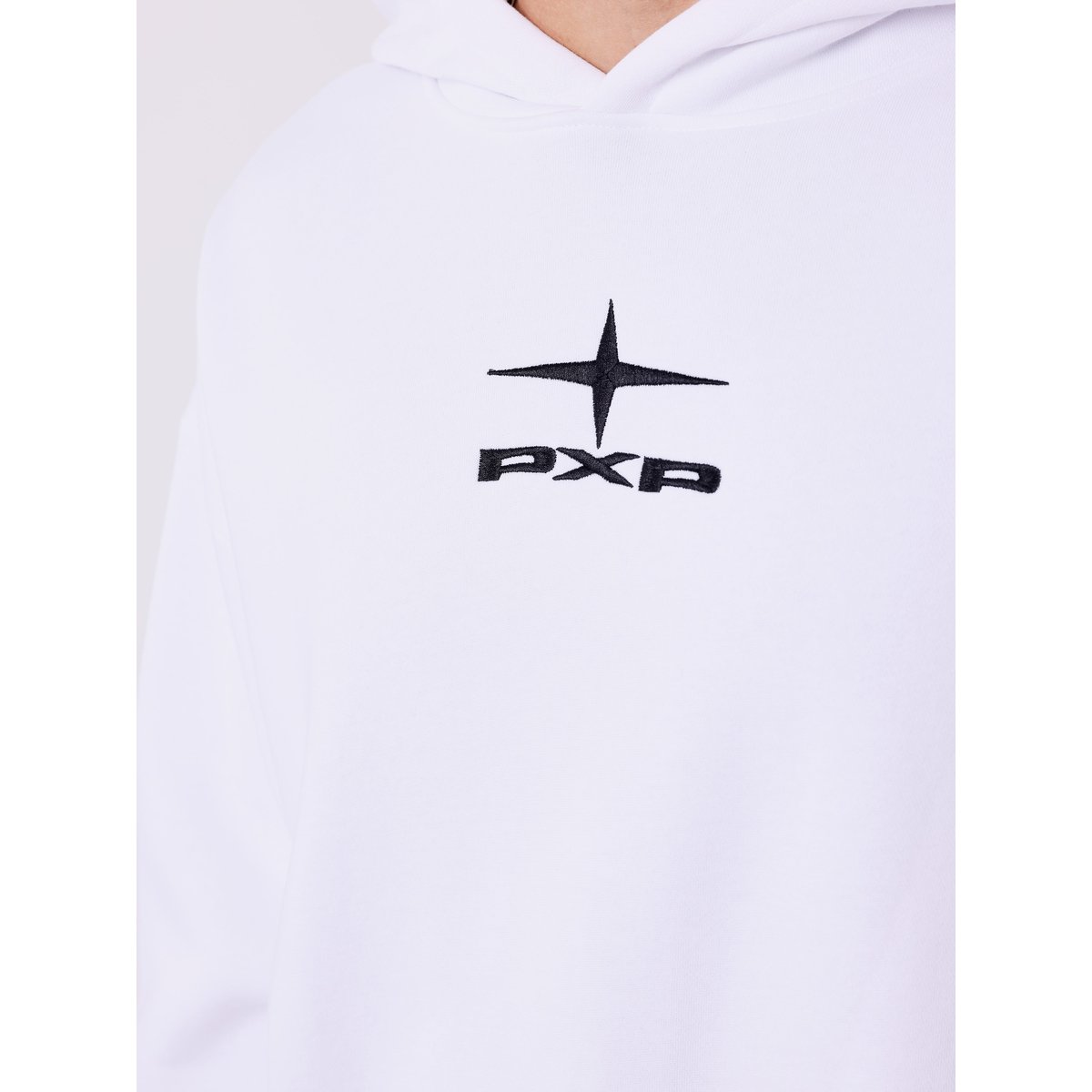 Hoodie boxy Essentials blanc, PROJECT X