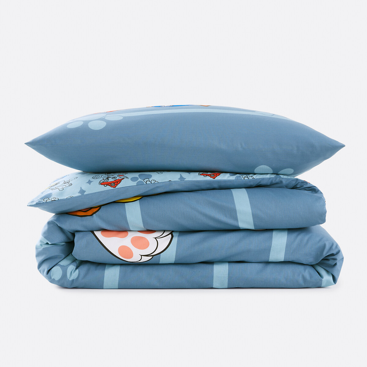 Parure de lit enfant, en coton, Pat Patrouille bleu, PAT PATROUILLE