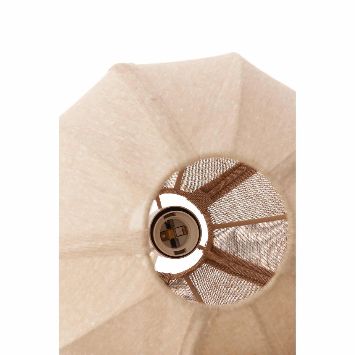 Lampe Suspendue Textiles MILATOS naturel, LIGHT & LIVING 
