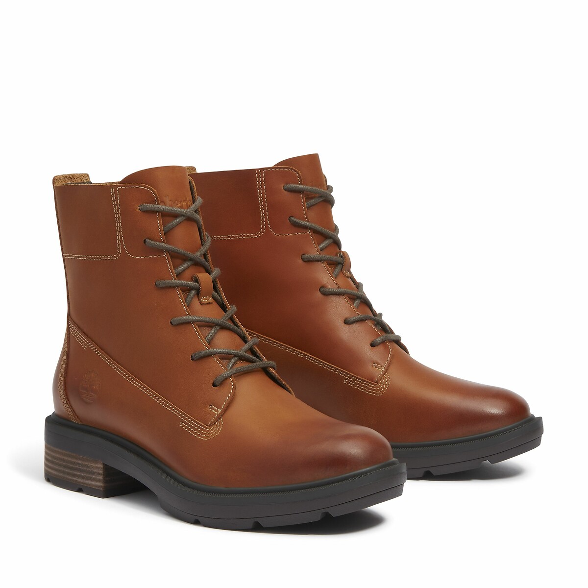 Brimfield Ankle Boots with Lace-Up Fastening light brown, TIMBERLAND