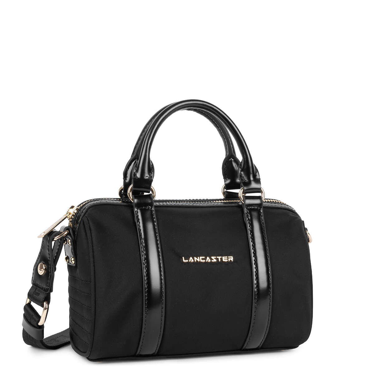 Sac polochon zippé S, BASIC ANA noir, LANCASTER