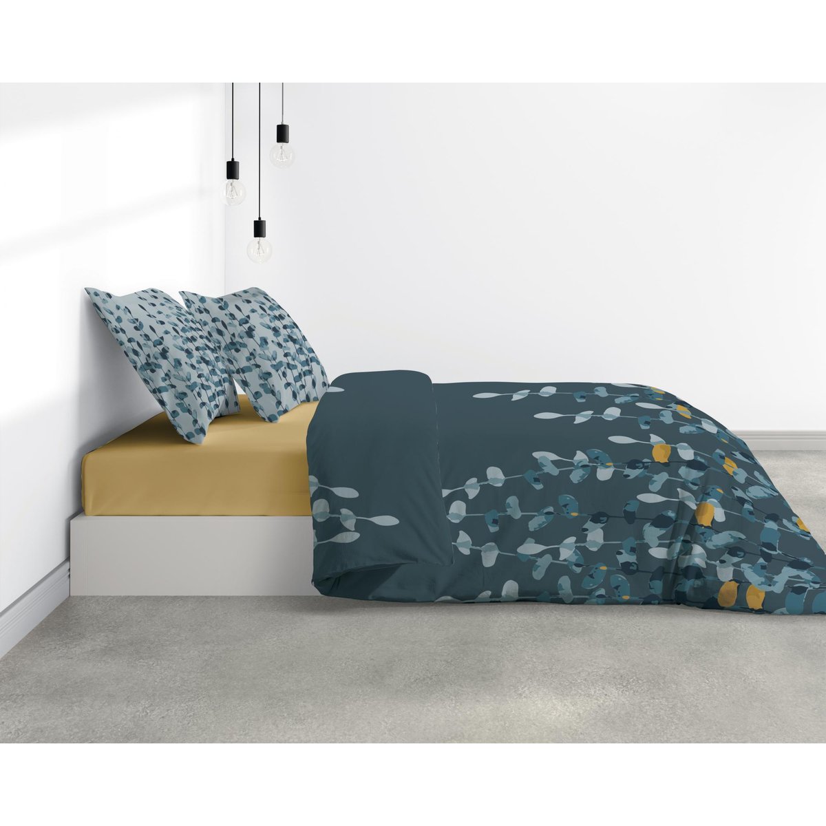 Parure housse de couette coton, Lunaria multicolore, C DESIGN HOME TEXTILE