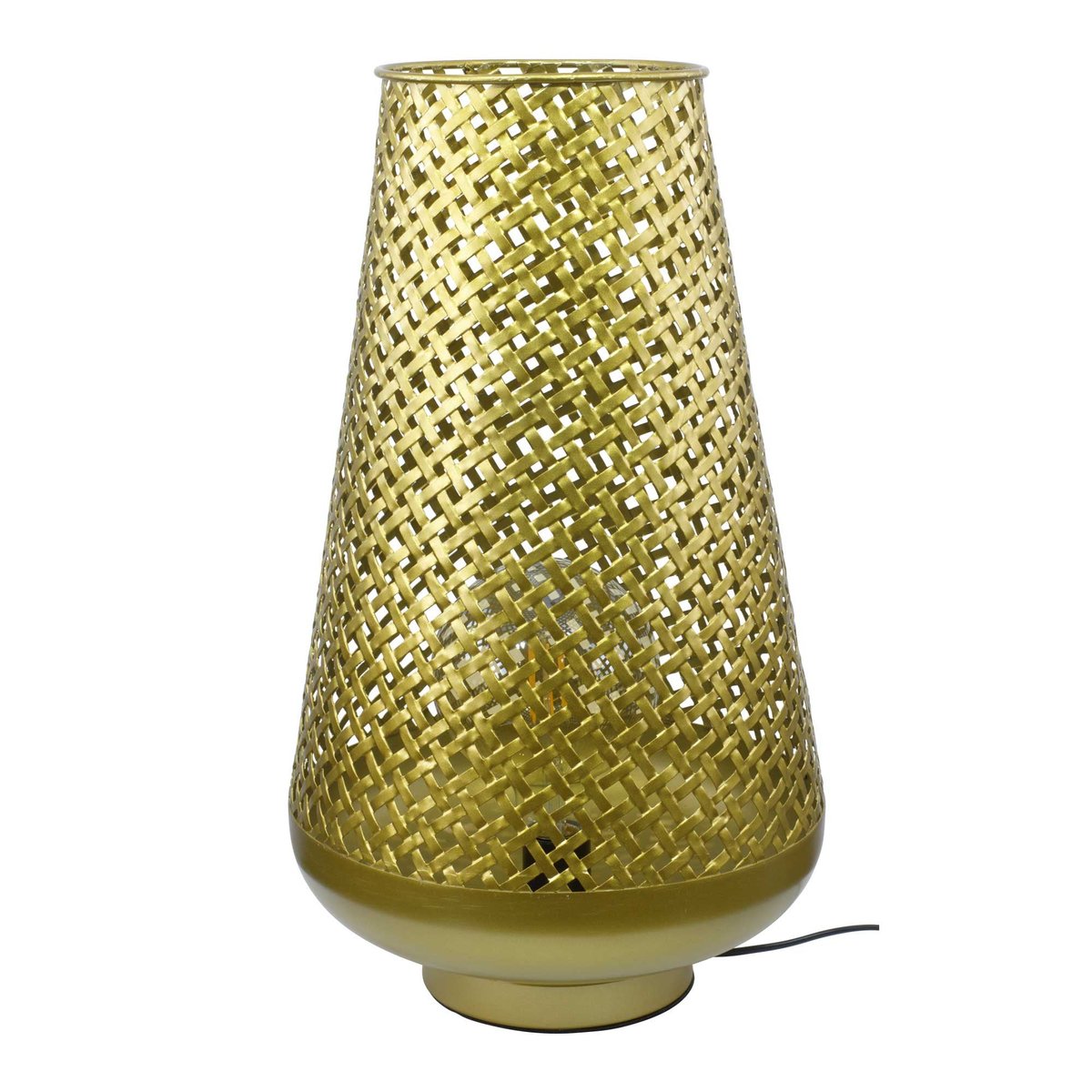 Lampe à poser en métal grand modèle, TANIS doré, C-CREATION
