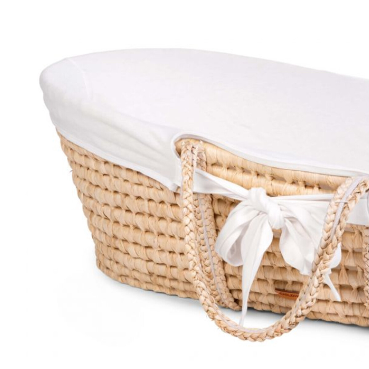 Panier moise soft natural avec matelas habillage ecru, CHILDHOME