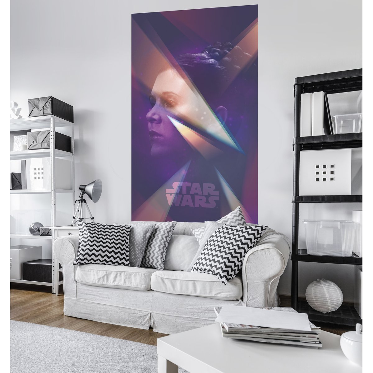 Papier peint Komar - Star Wars Female Leia - 120 x 200 cm violet, HEXOA