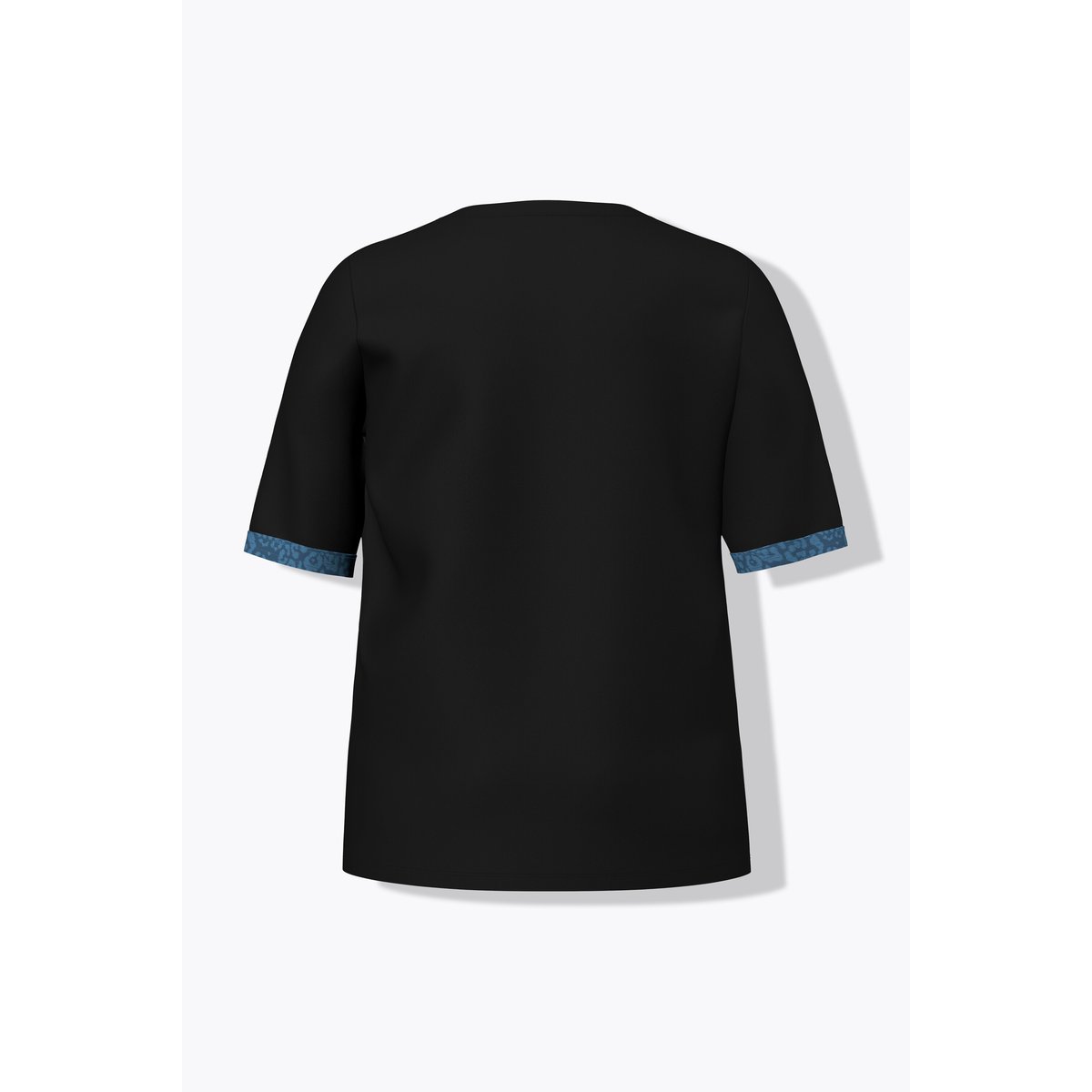 T-shirt technique avec motif imprimé noir, ULLA POPKEN