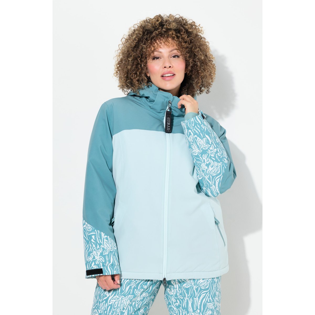 Veste technique HYPRAR à capuche vert glacier, ULLA POPKEN
