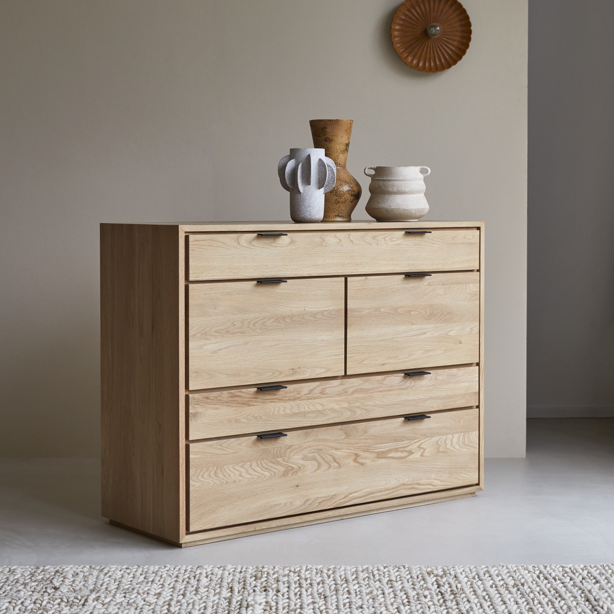 Commode en Chêne massif, SENSON naturel, TIKAMOON
