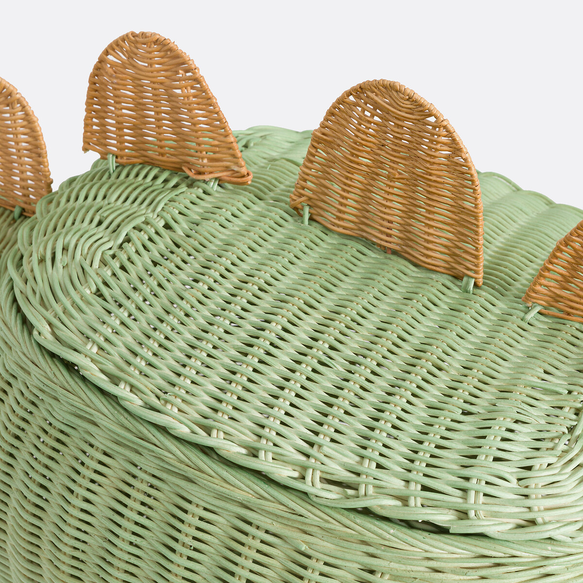 Panier enfant dinosaure en rotin, Dinos vert/naturel, LA REDOUTE INTERIEURS