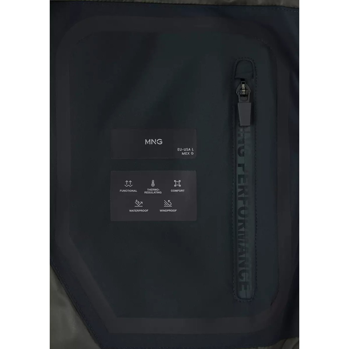 Anorak matelassé duvet waterproof bleu nuit, MANGO MAN