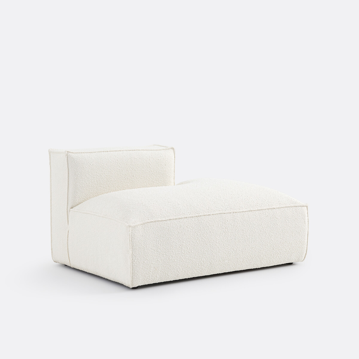 Elemento récamier destro per divano modulare, in bouclé, SEVEN ecru , LA REDOUTE INTERIEURS