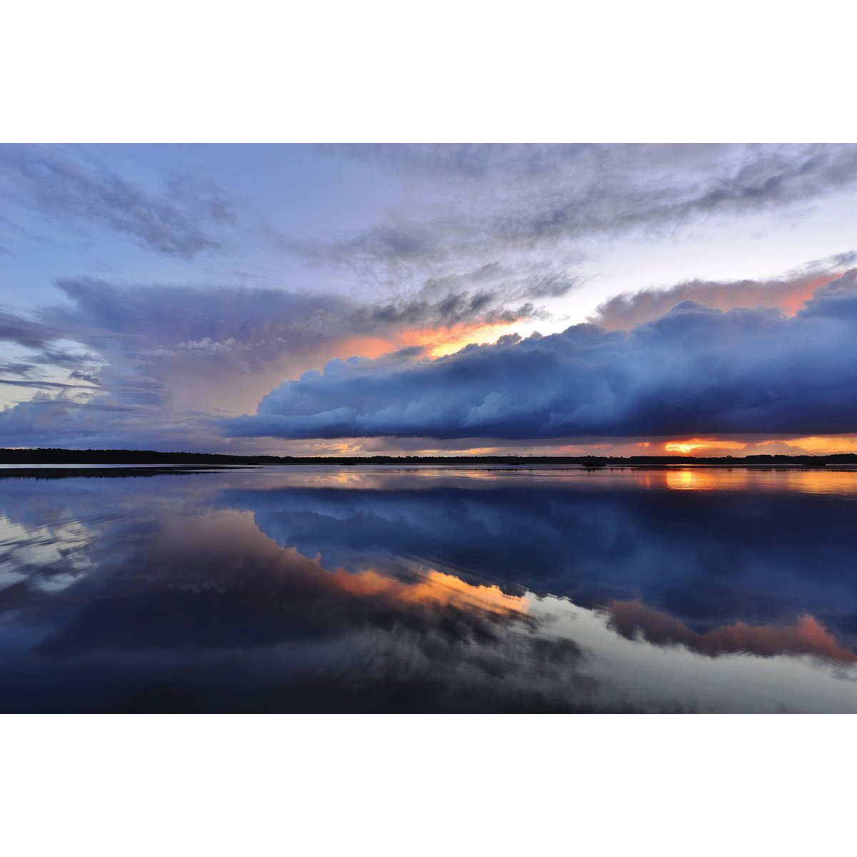 Tableau bleue reflets d'eau tableau alu dibond, HEXOA
