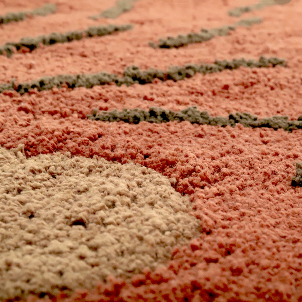 Tapis enfant coton hérisson OLLEN roux, NATTIOT