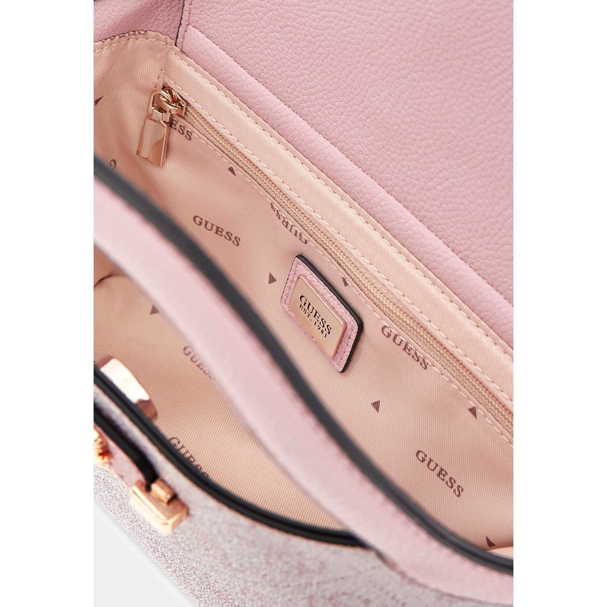 Sac Fourre-Tout Lindsey rose poudré, GUESS
