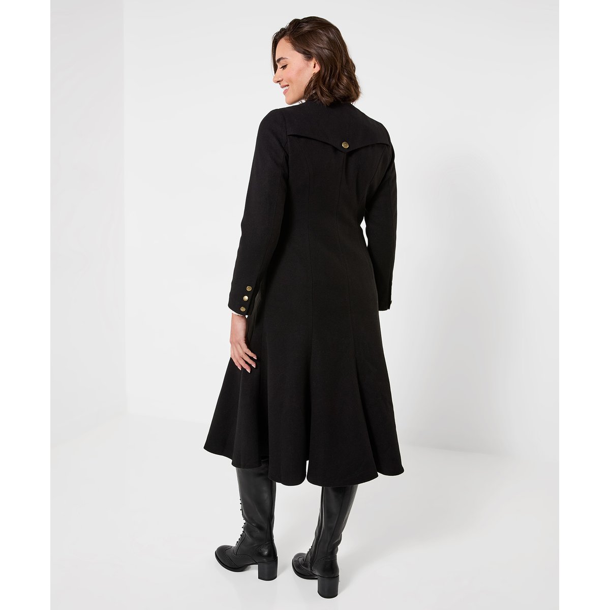 Long Manteau Noir Ayda noir, JOE BROWNS