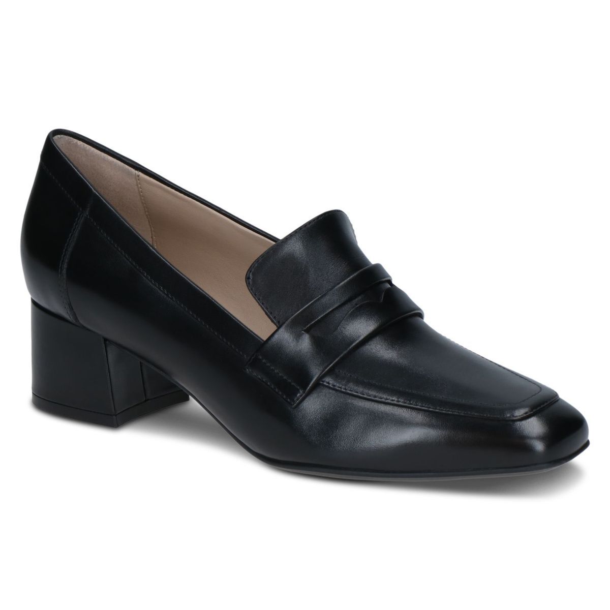 Trotteur en cuir noir nappa, CAPRICE