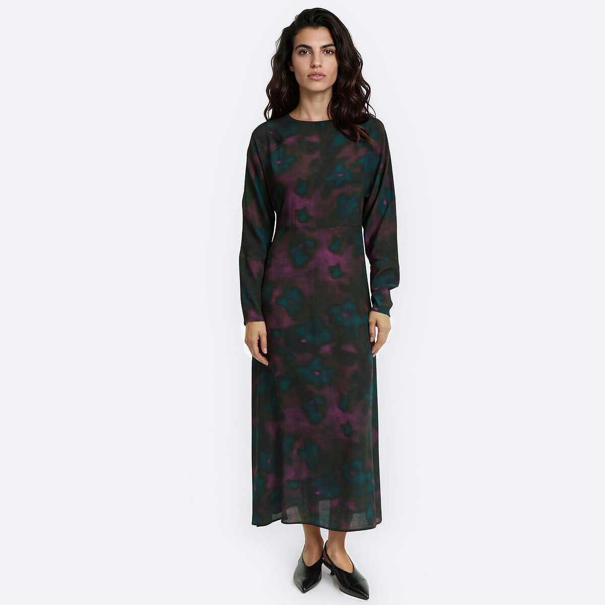 Robe longue, imprimé tie and dye, manches longues imprimé tie and dye, LA REDOUTE COLLECTIONS