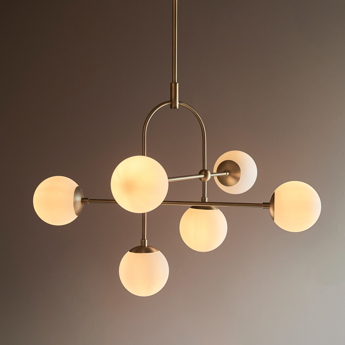 Bolton 6-Light White Glass Pendant Light white, ÉDITÉ