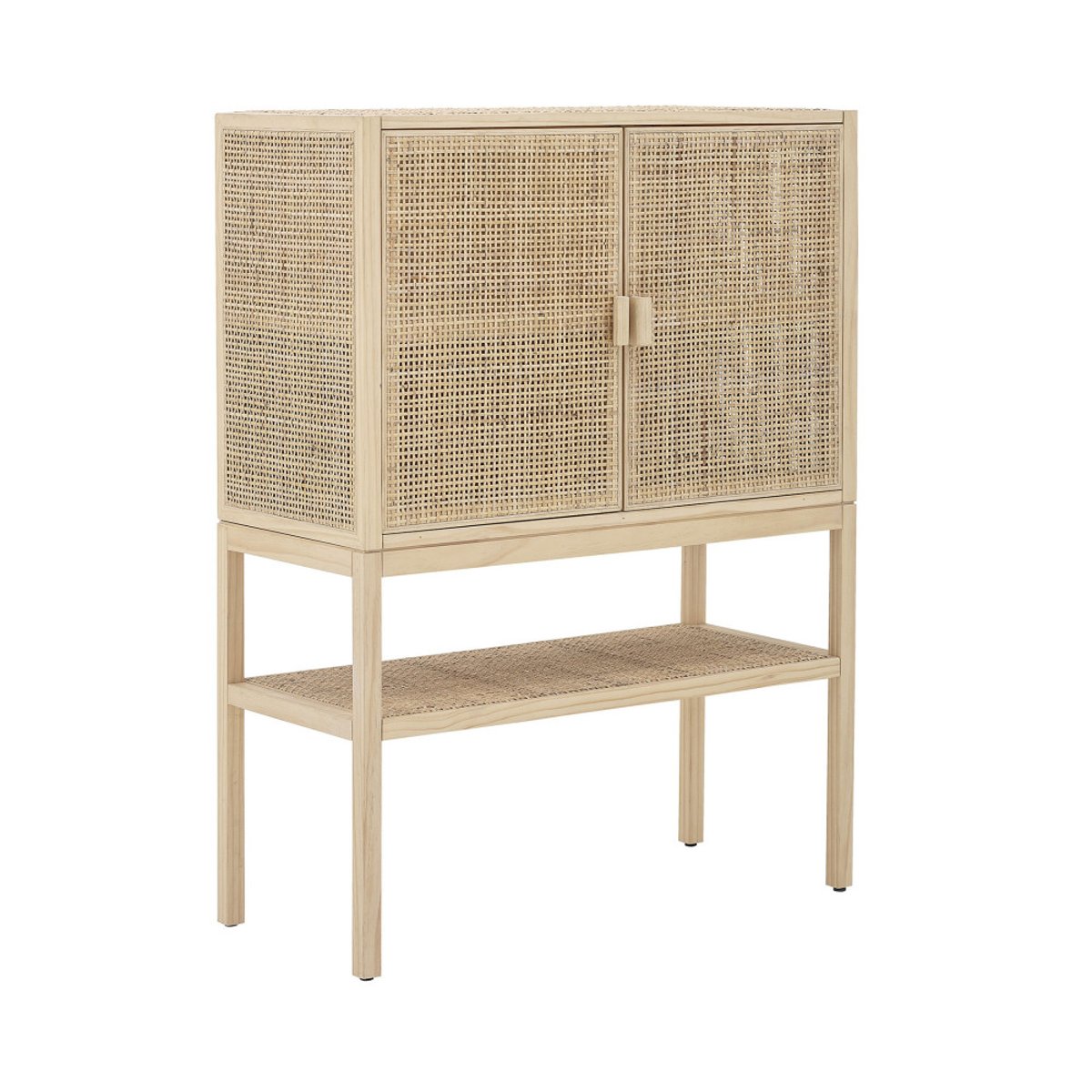 Buffet haut en bois et cannage - SANNA bois clair, BLOOMINGVILLE