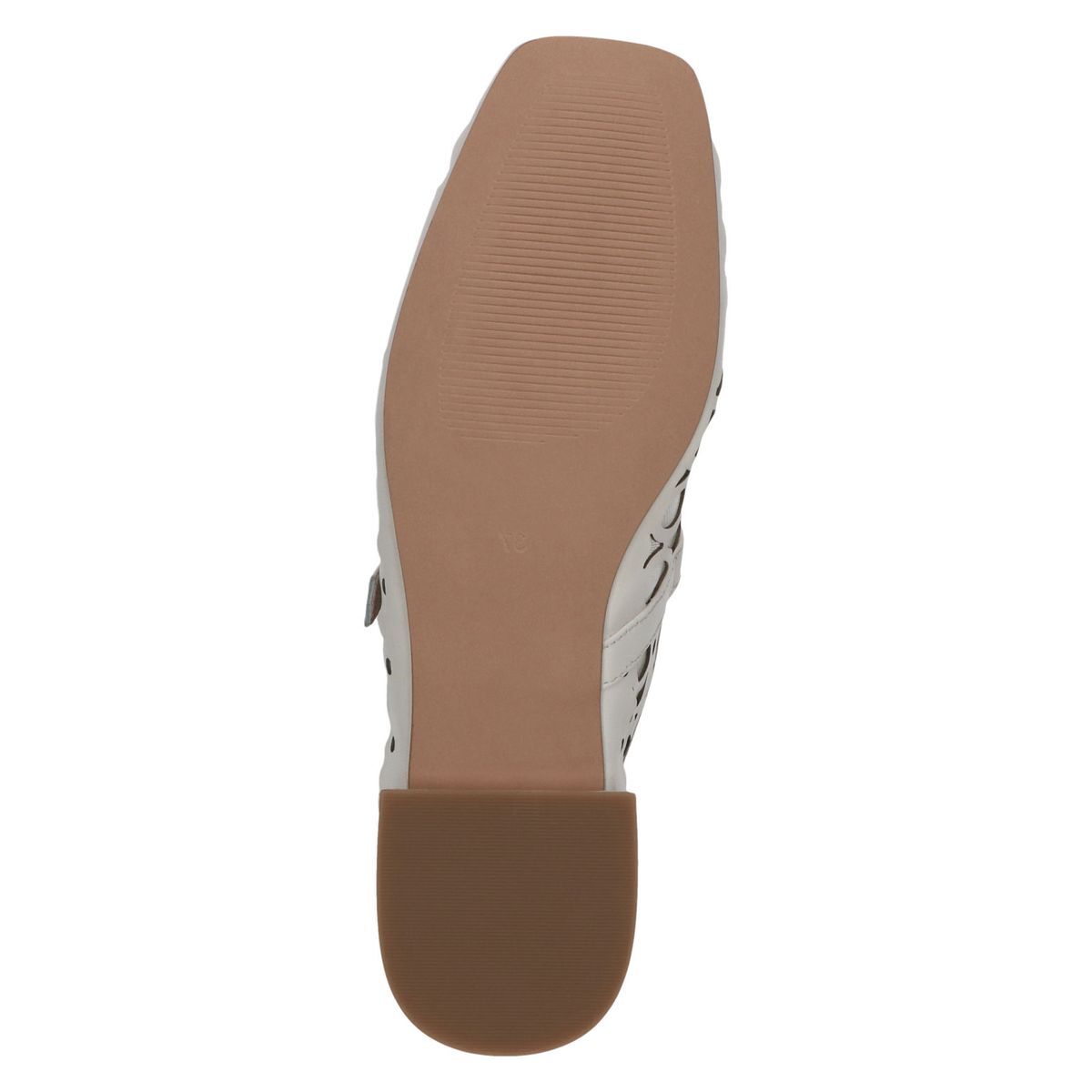 Ballerine en cuir vanille combiné, CAPRICE