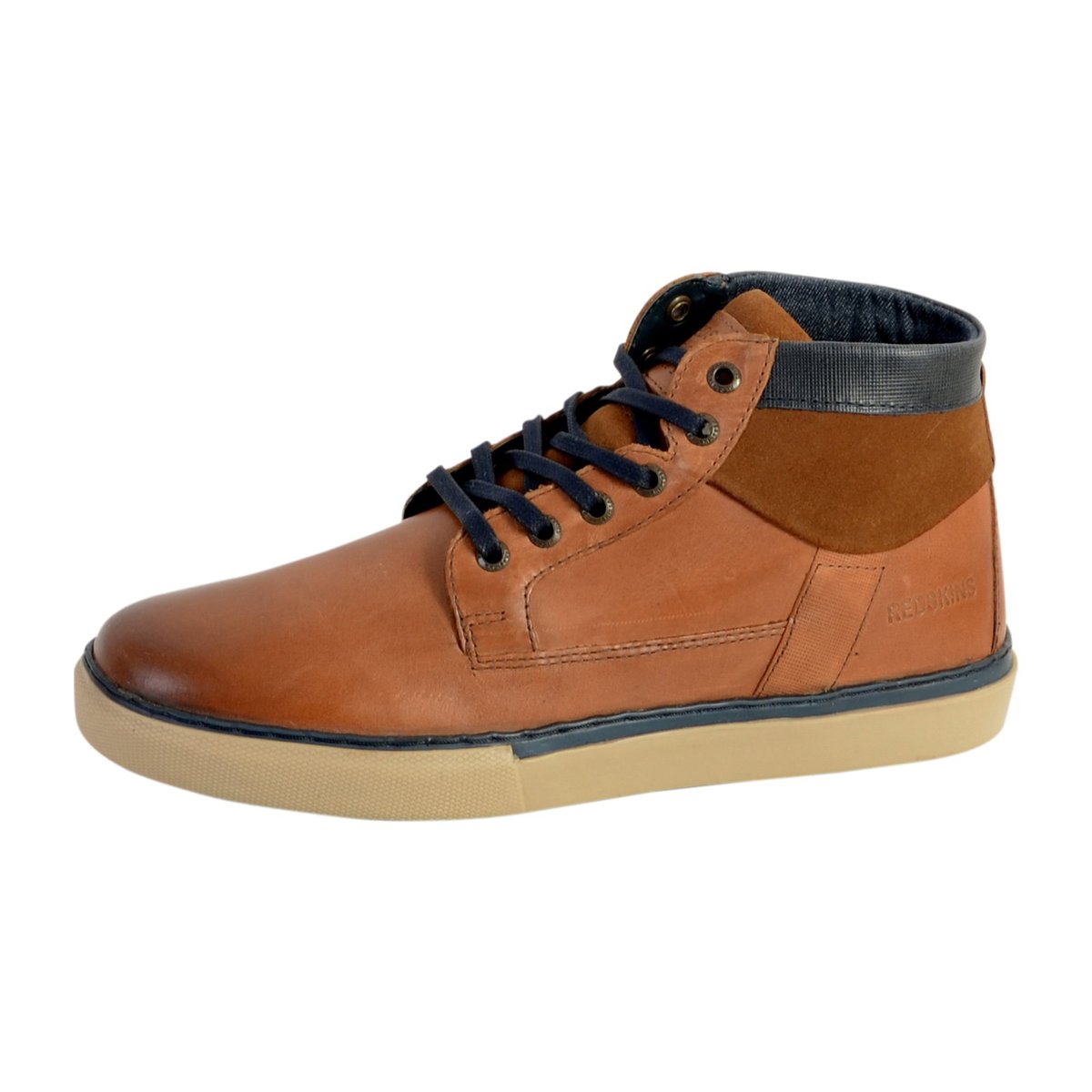 Tennis Basket Hautes Cournol cognac + marine, REDSKINS