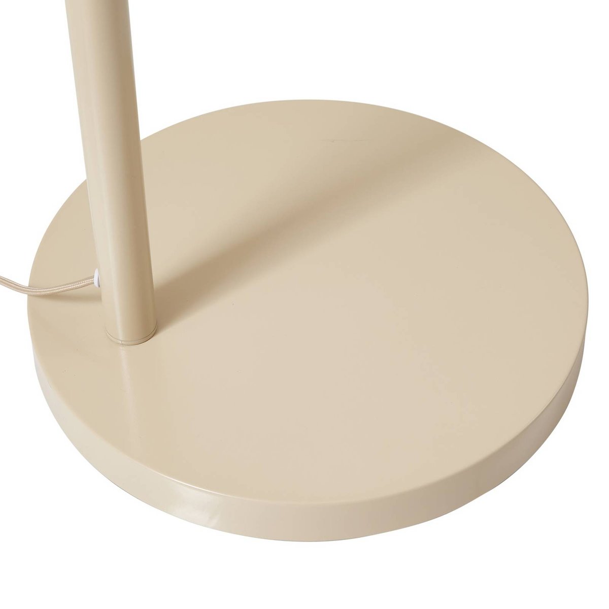 Lampadaire en textile moderne, Helin beige, LINDBY
