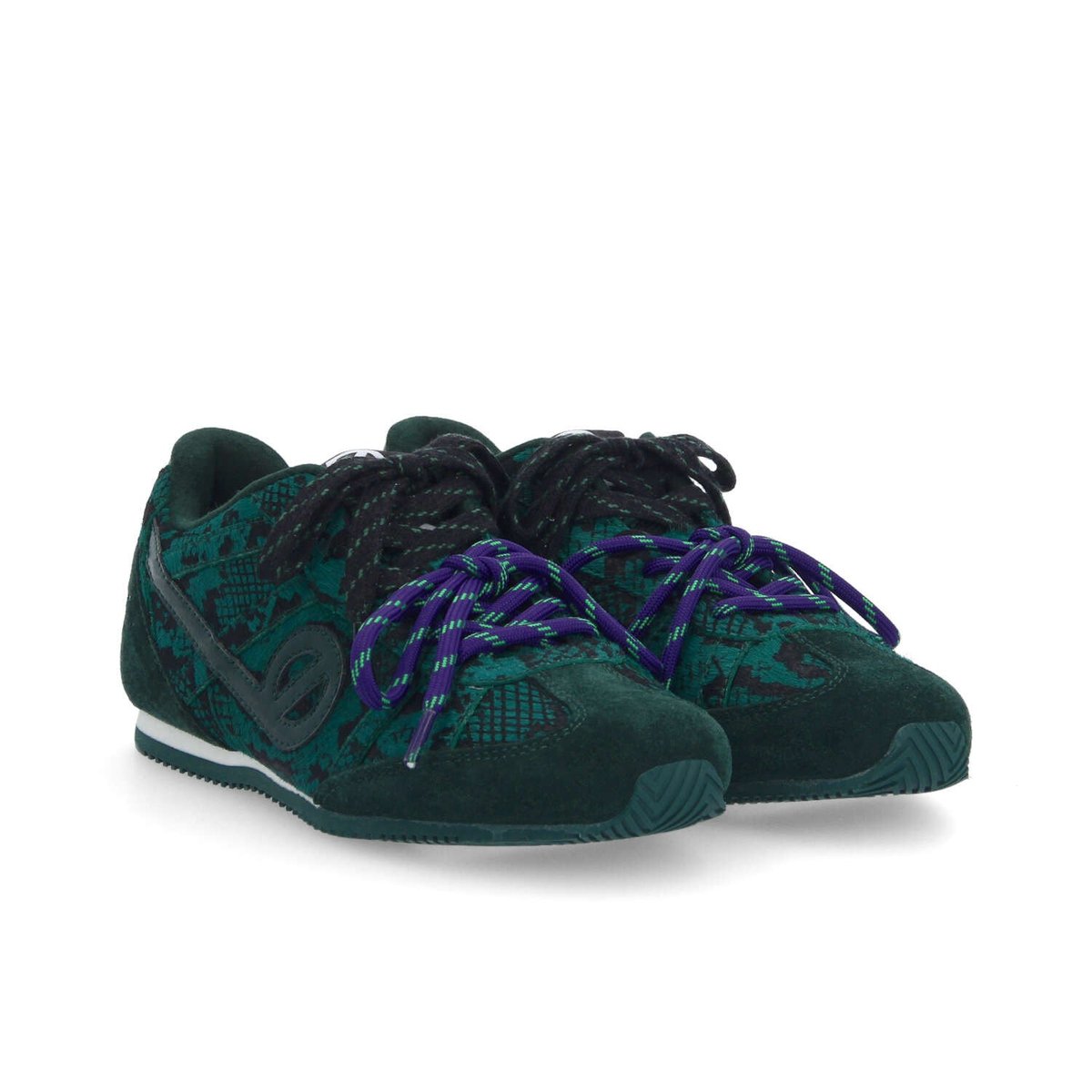 EVO RUN W SNAKE KISS ÉMERAUDE - Collier orné de Cristaux Swarovski® inclus vert, NO NAME