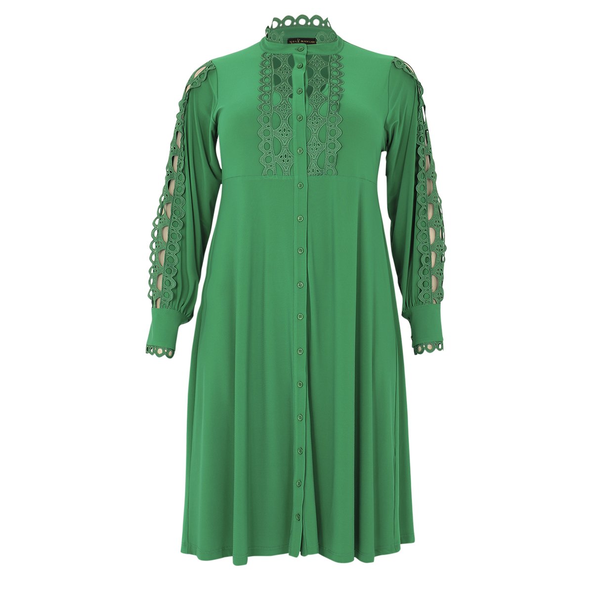 Robe brodée vert, YOEK
