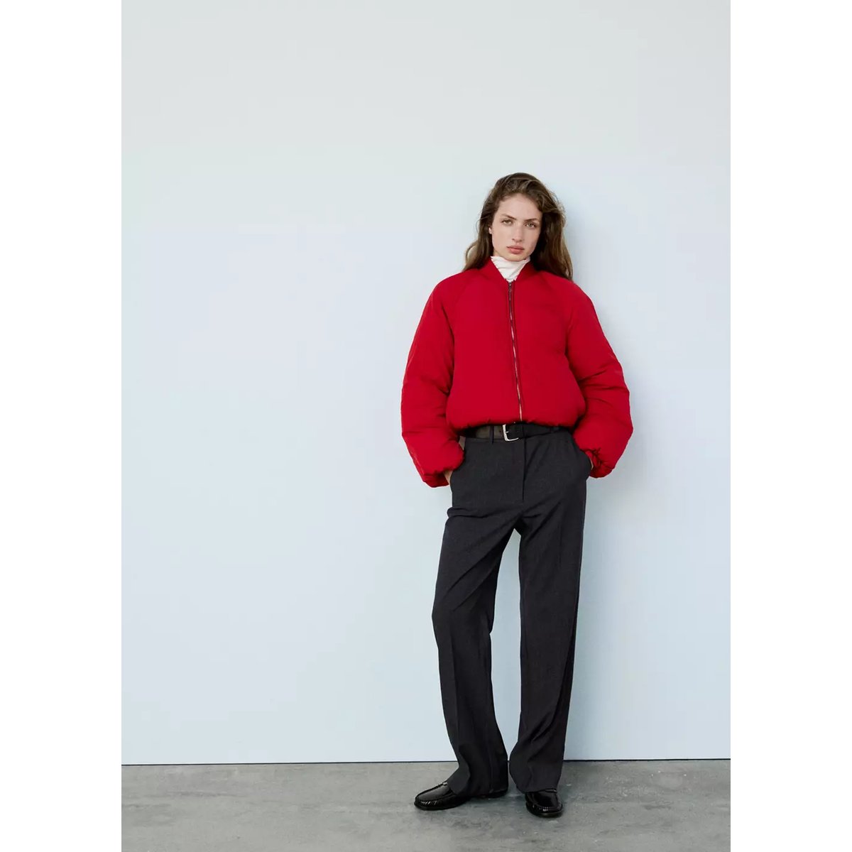 PUFFER COAT ALOE rouge, MANGO