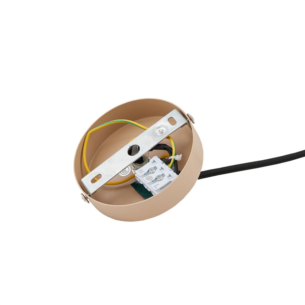 Suspension en métal moderne, Clarine beige, LINDBY