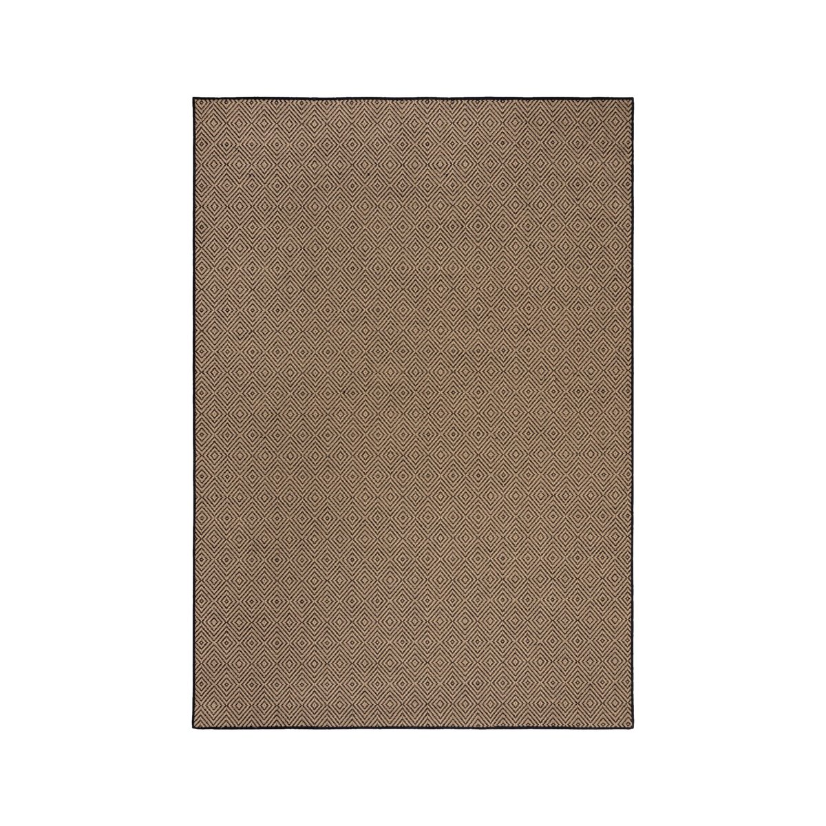 Tapis salon et chambre en jute GEMMA noir, NOVATREND