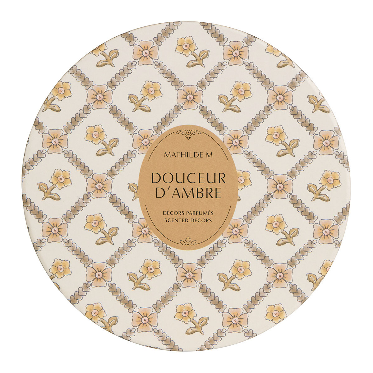 Coffret de 5 décors parfumés - Douceur d'Ambre orange, MATHILDE M