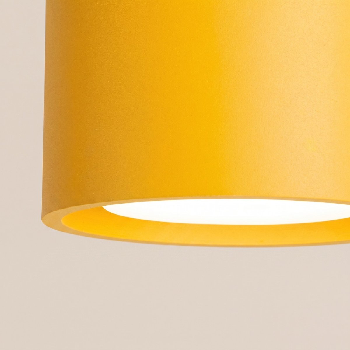 Plafonnier Aluminium Jaune Gx53 2 MODO jaune, EDEN