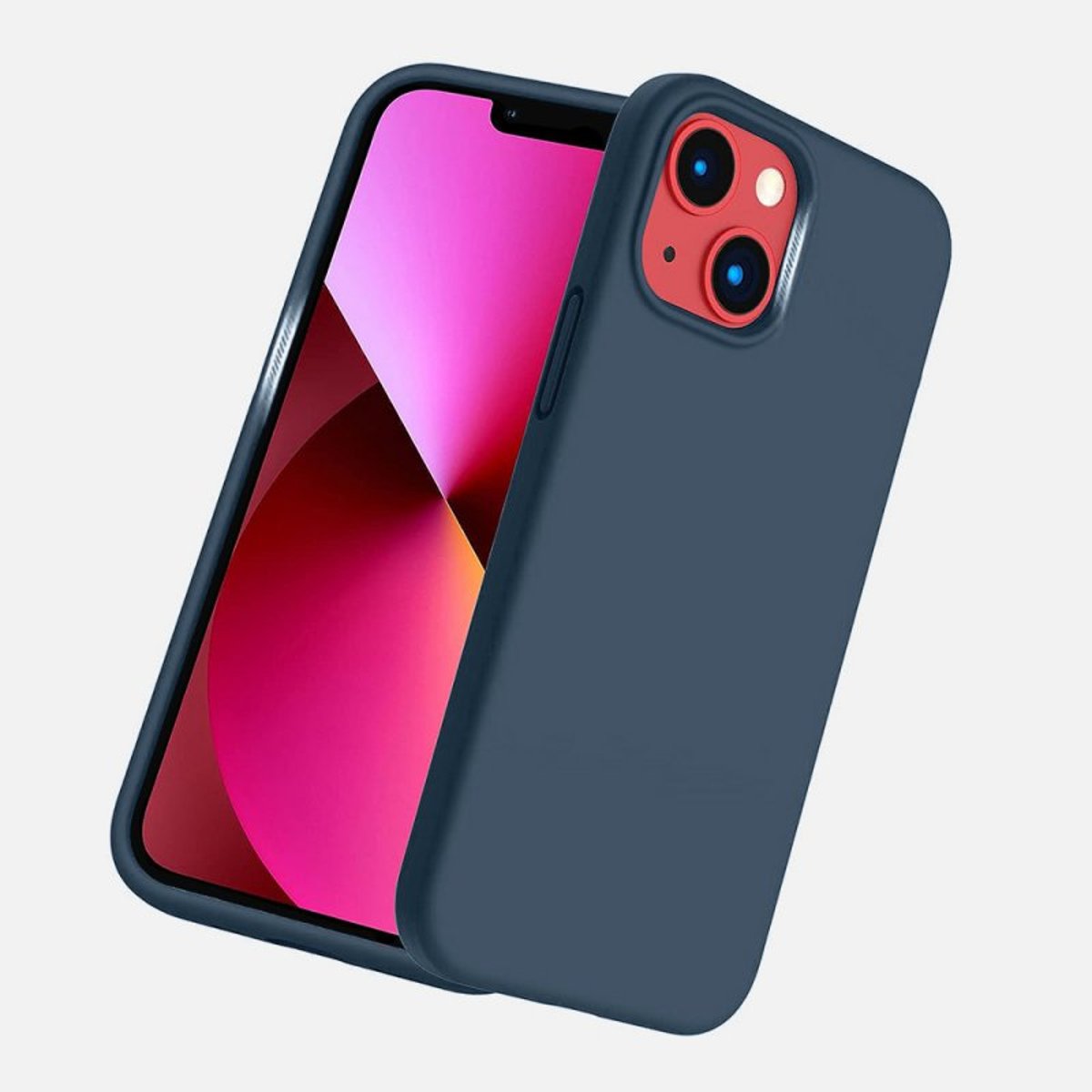 Coque iPhone 13 Mini antichoc + 2 vitres bleu, EVETANE