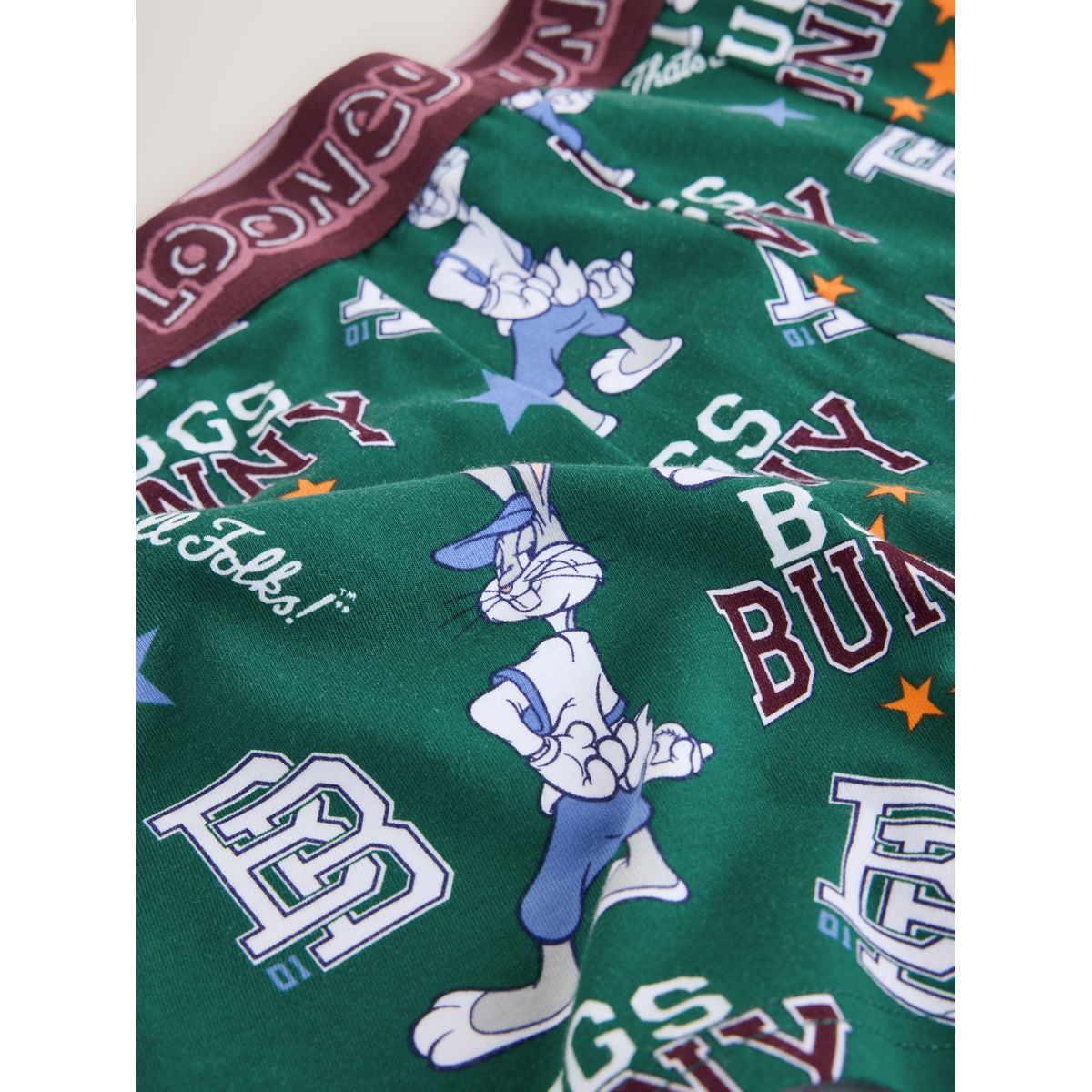 Boxer looney tunes sous licence vert/orange, NEXT