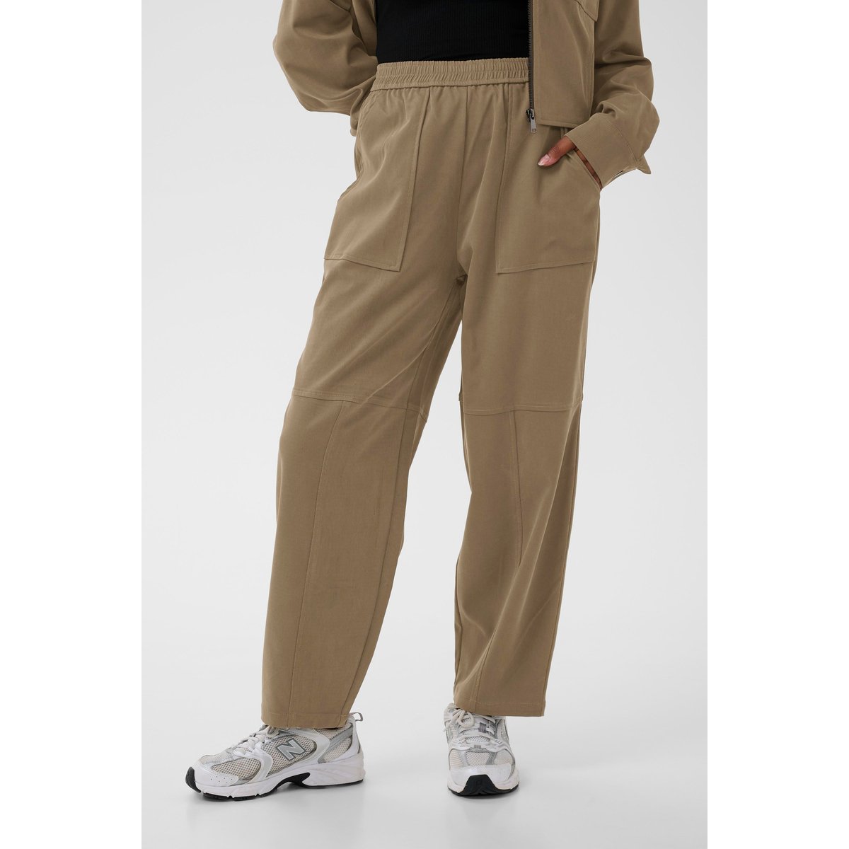 Pantalon casual marron morel, KAFFE