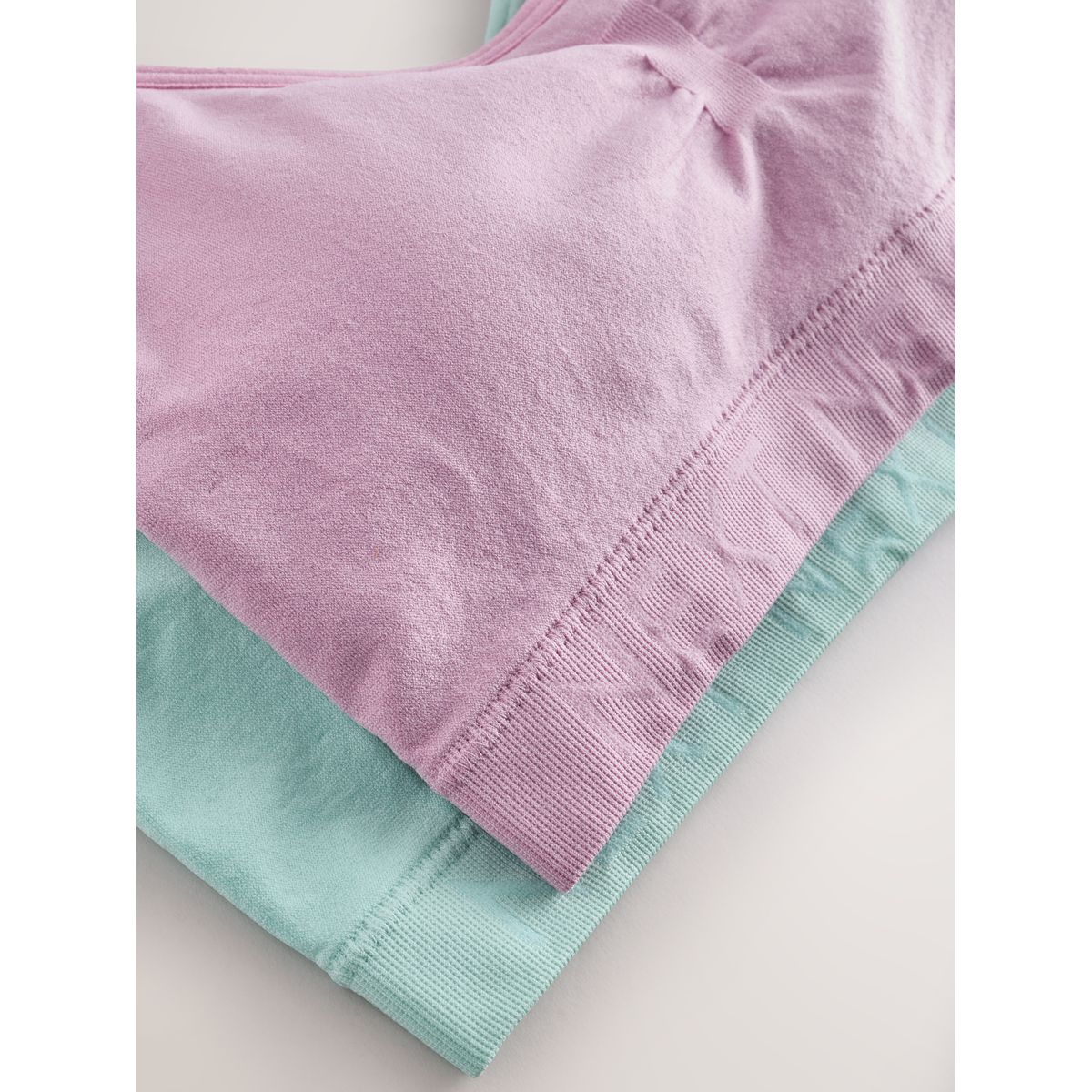 Hauts courts sans coutures, lot de 2 rose/violet, NEXT