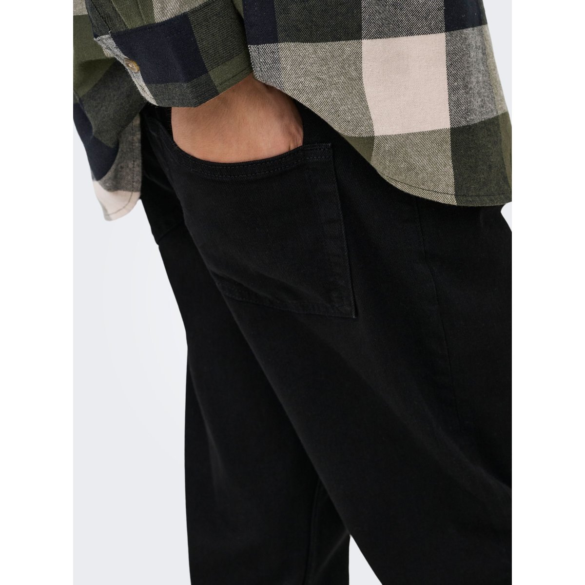 Coupe Regular black denim, ONLY & SONS